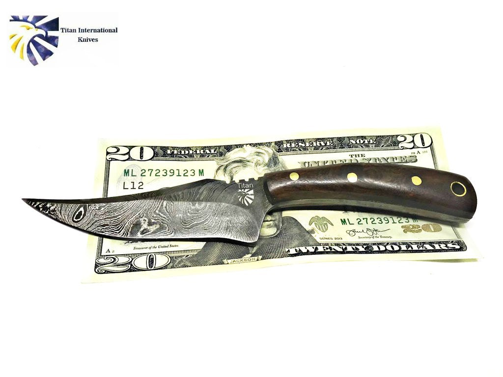 Damascus Hunting Knife, Titan Sharp Finger TD-212 – Titan International K.