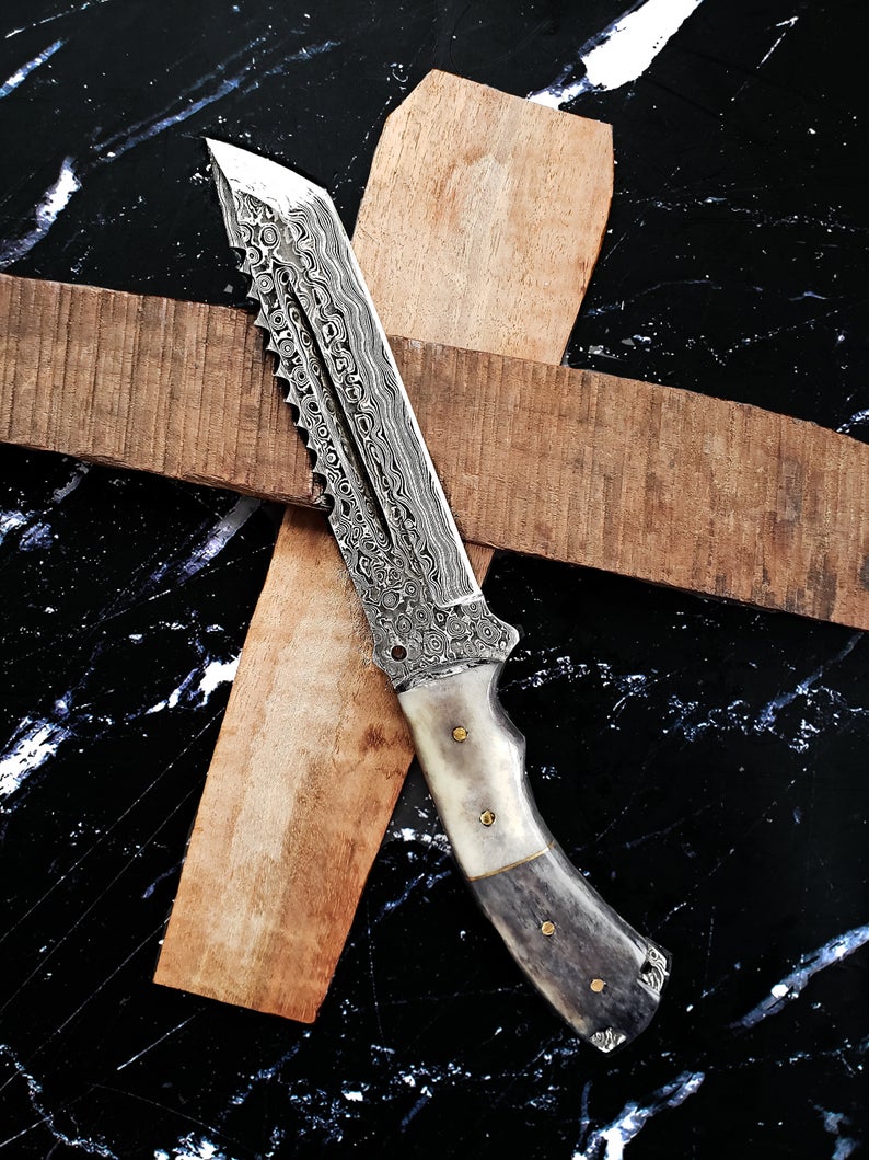 Knife Damascus Survival Tactical Knives