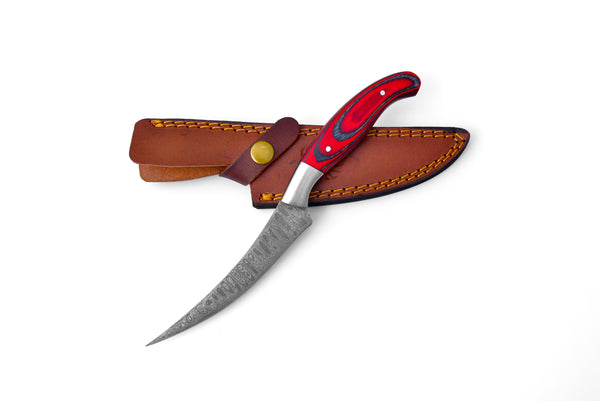 Damascus Compact Fillet Knife  TK-205