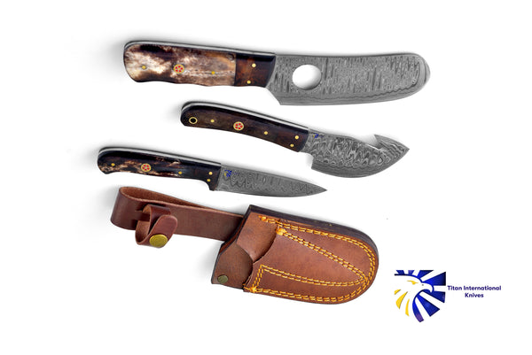 Damascus Steel Hunting/Outdoor Set TK-071 (LIMITED)