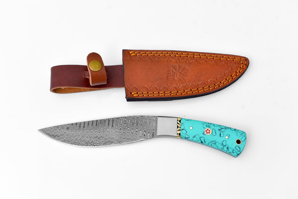 Azure Kukri Damascus Steel Compact Blade by Titan TK-118