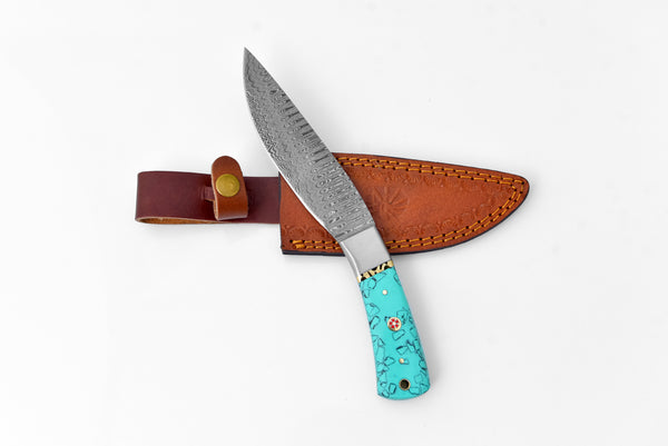 Azure Kukri Damascus Steel Compact Blade by Titan TK-118