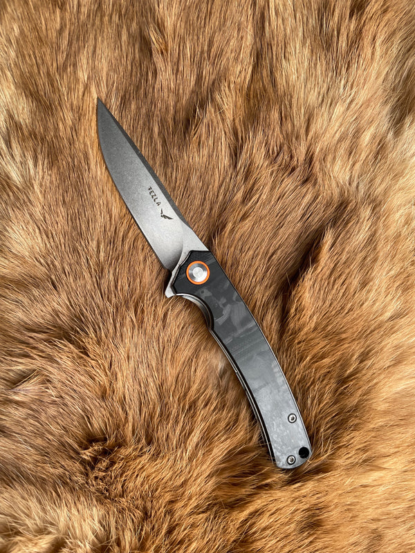 Tezla Mark Y Bearing Folding knife