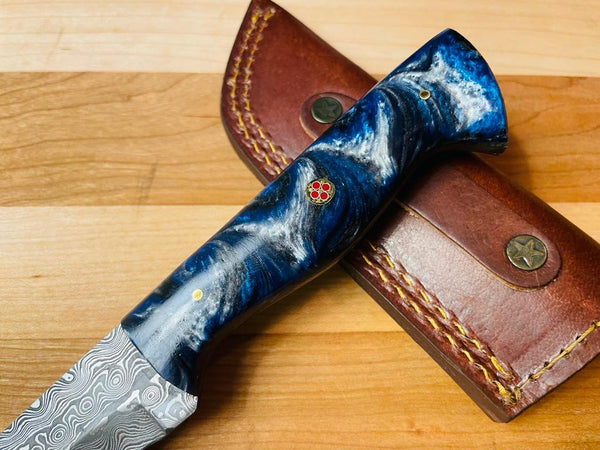 Damascus Utility Tanto blade by Titan - TK-081