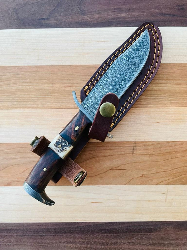 Wildwood Heritage Damascus Outdoor Knife TK-083