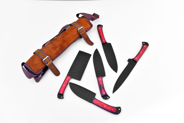 5-Piece  Knife Set / With Leather carry Bag