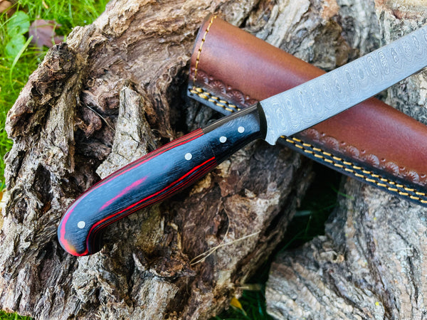 Damascus Steel Custom Flay Knife TK-050