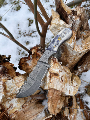 Titan Azura Custom knife/ hunting knife/ Carbon steel skinning knife/ –  Titan International K.