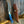 Load image into Gallery viewer, Damascus Hunting Knife Dyed Blue Bone Handle TD-601 (1)
