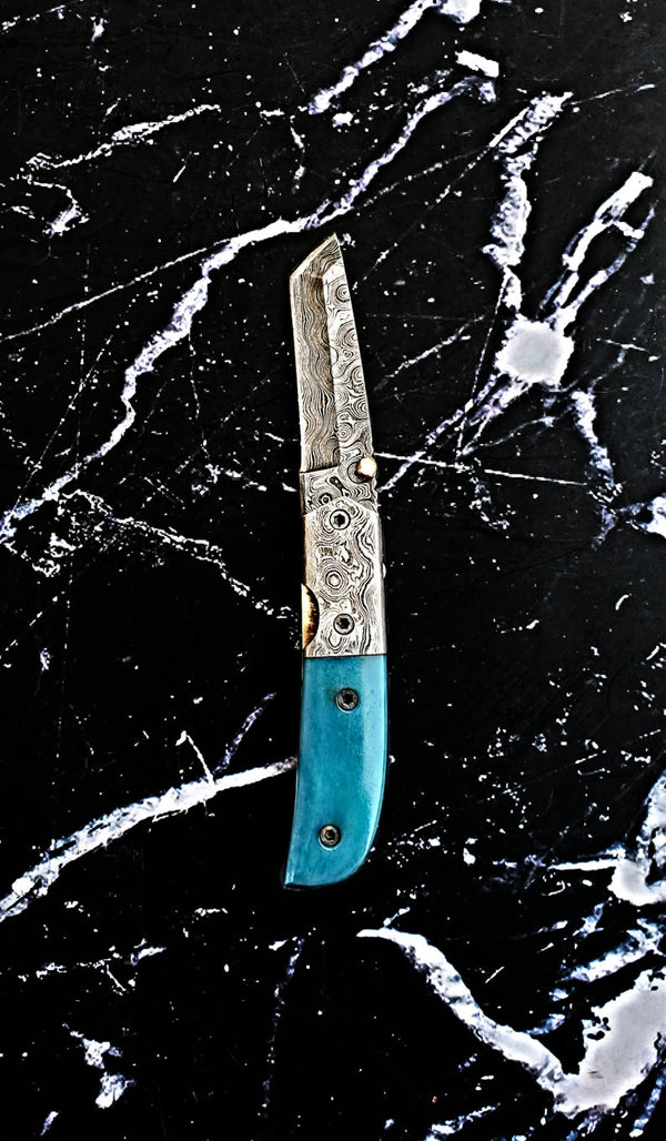 B. Titan Tengu - Tanto Damascus Folding Knife/ EDC